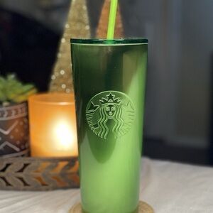 Starbucks Holiday Kelly Emerald Green Stainless Steel Tumbler with Lid